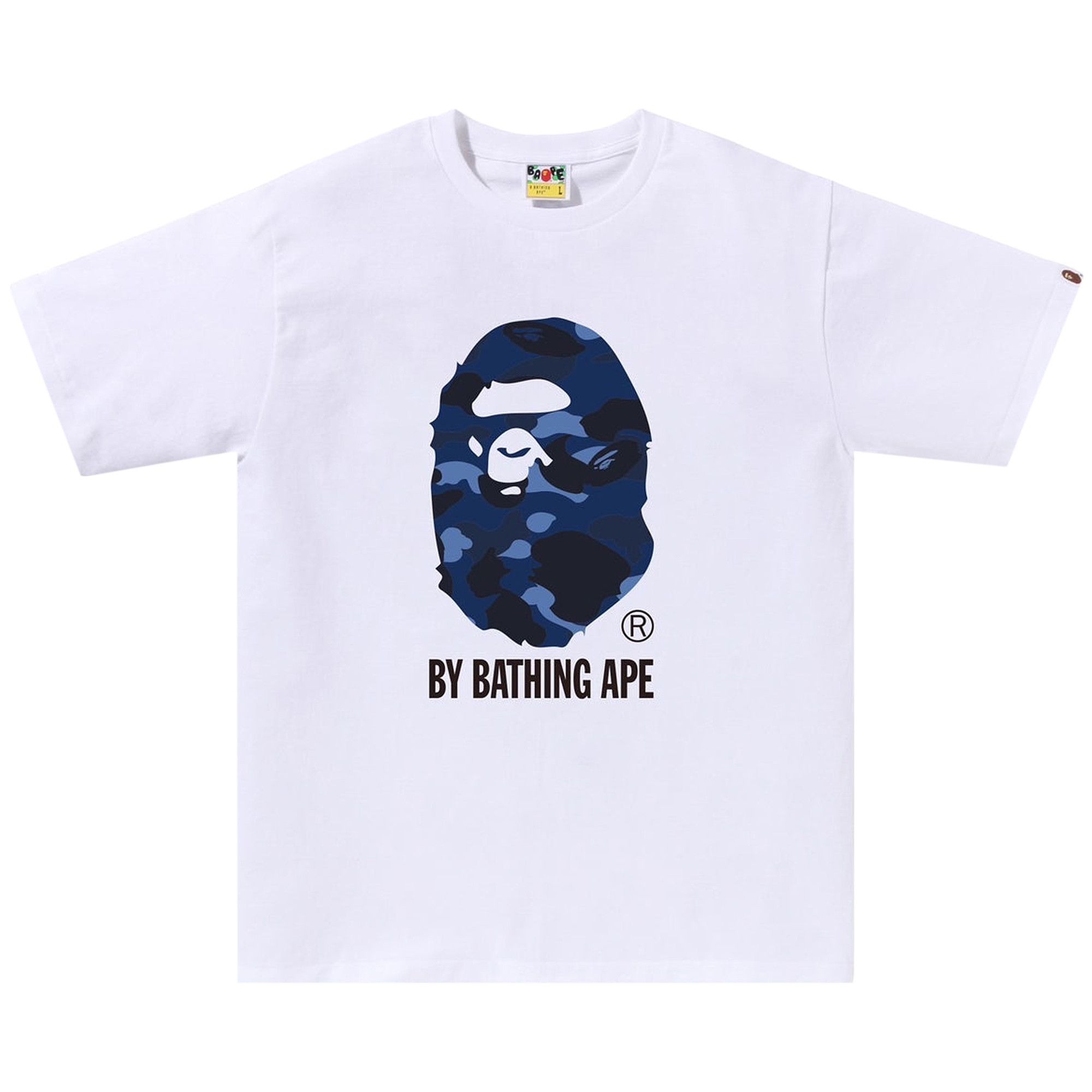 Buy BAPE Color Camo By Bathing Ape Tee 'White/Navy' - 1K80