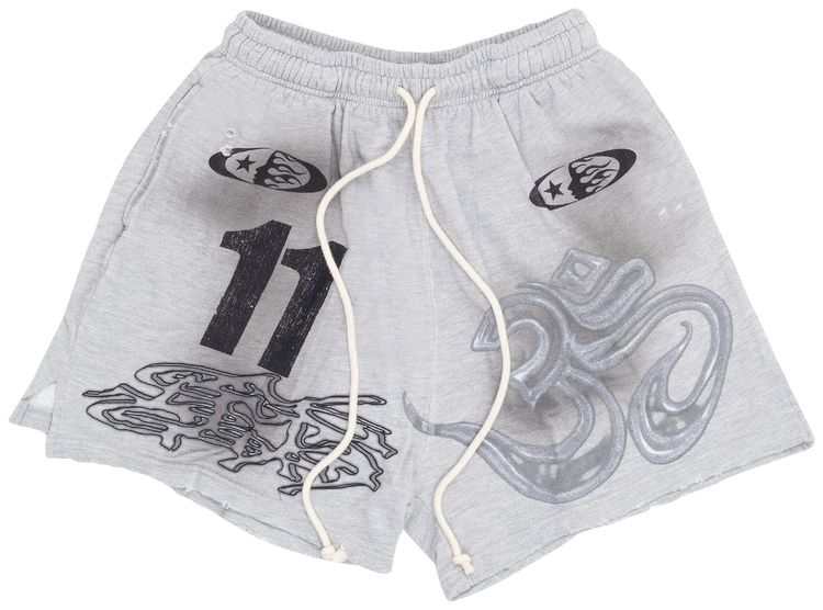 Hellstar Yoga Shorts Grey