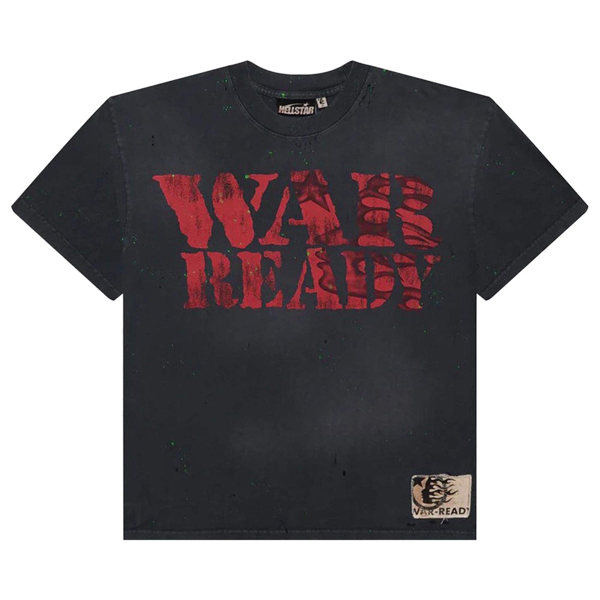 HELLSTAR WAR READY! ロングスリーブTシャツ Buy Hellstar War Ready! T-Shirt 'Black' - HS11TEE001 BLAC | GOAT