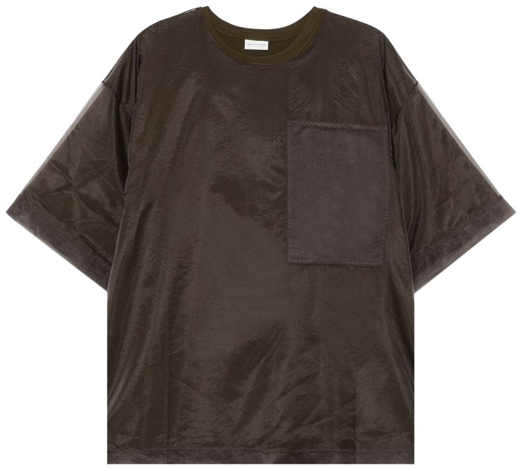 Dries Van Noten Heaton Short Sleeve T Shirt Khaki