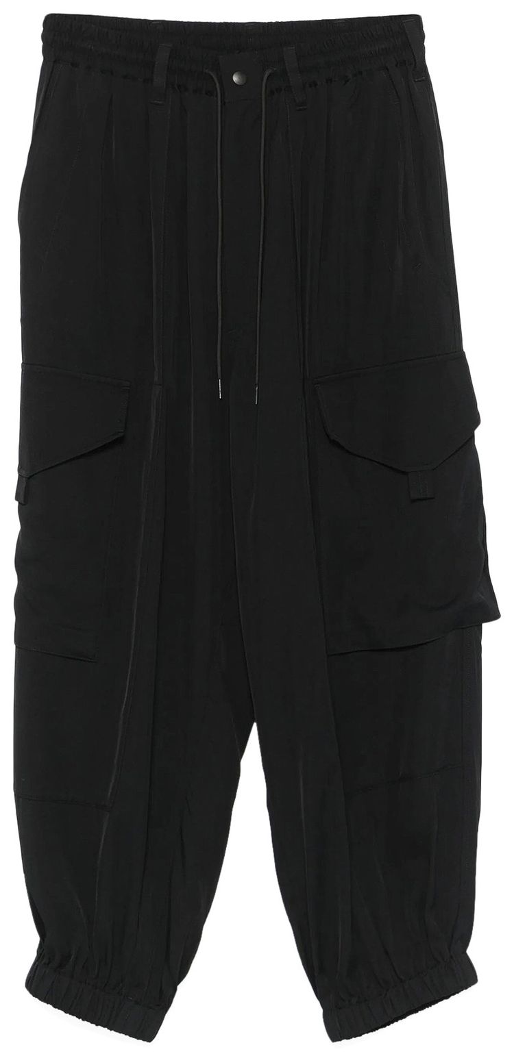 Y 3 Rayon Twill Pants Black