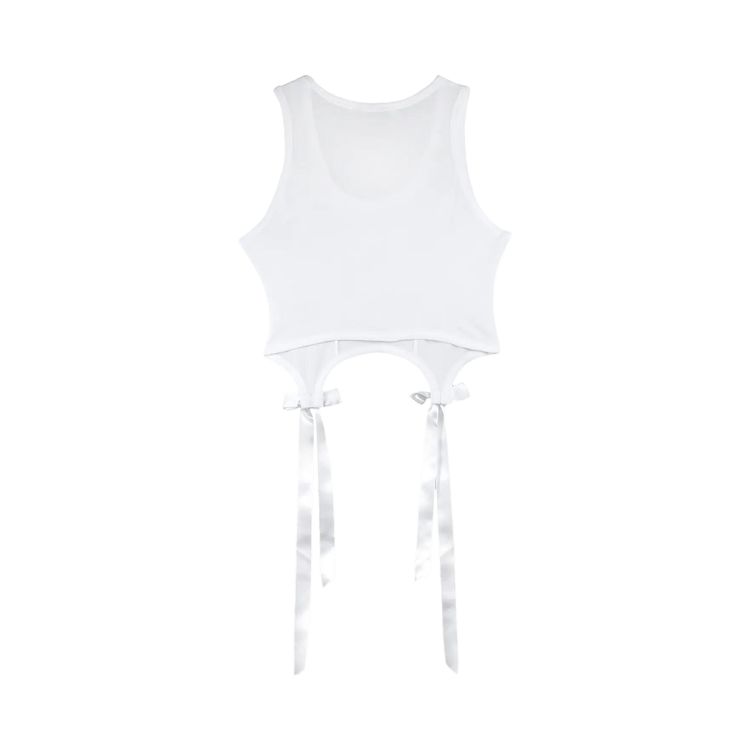 Simone Rocha Bow Tail Easy Tank Ivory