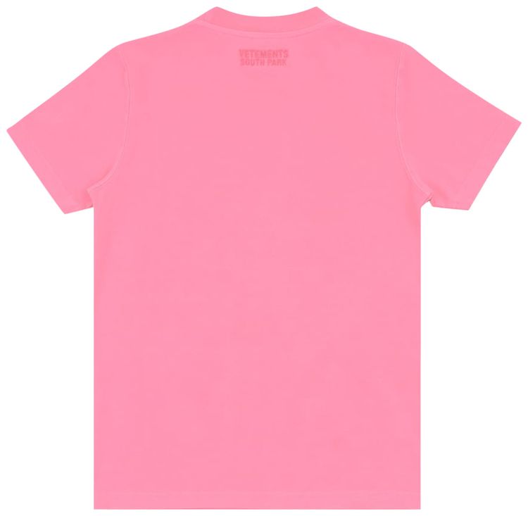 Vetements Princess Kenny Fitted T Shirt Hot Pink