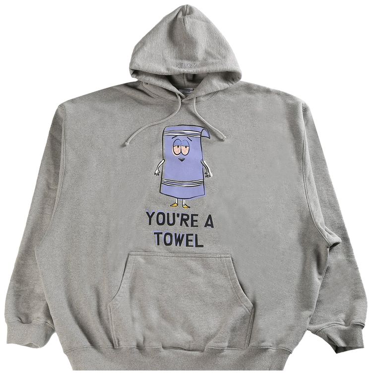 Vetements Youre A Towel Oversized Hoodie Grey Melange
