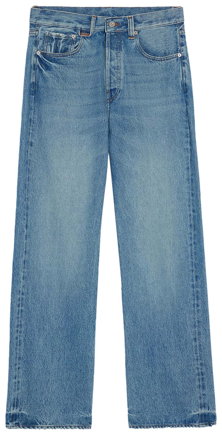 Jacquemus Straight Leg Jeans BlueTabac