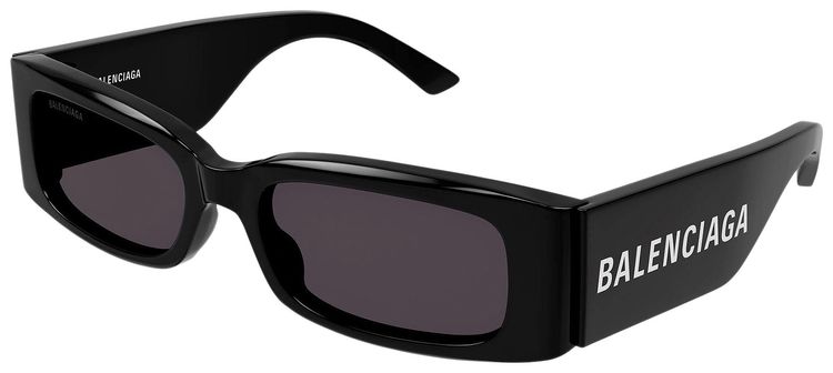 Balenciaga Rectangular Sunglasses Black