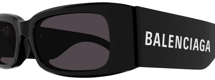 Balenciaga Rectangular Sunglasses Black