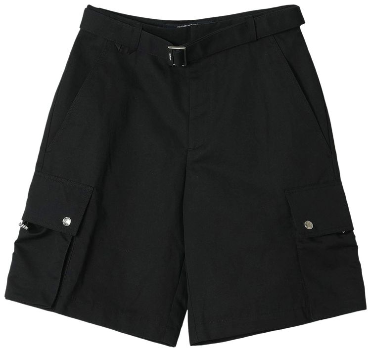 Jacquemus The Cargo Bermuda Shorts Black