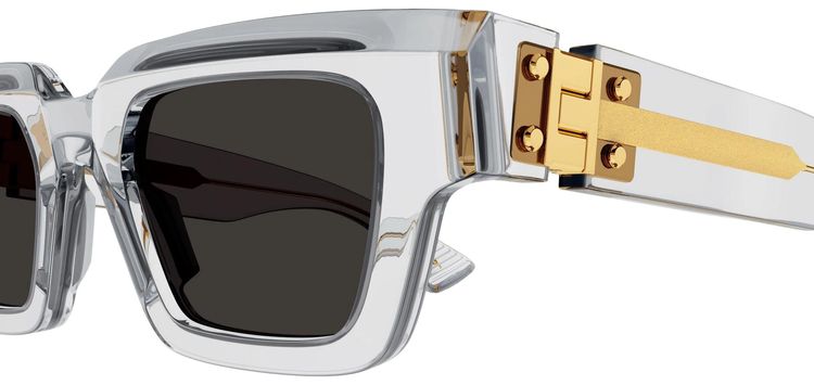 Bottega Veneta Tri Fold Square Sunglasses White