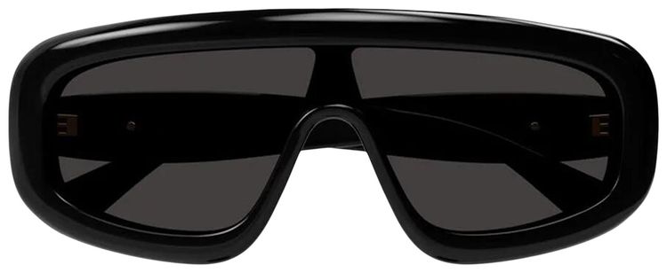 Bottega Veneta Bombe Shield Sunglasses BlackGrey
