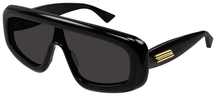 Bottega Veneta Bombe Shield Sunglasses BlackGrey