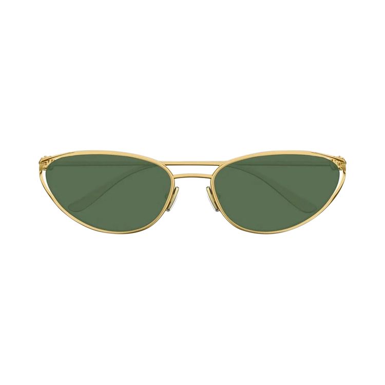 Bottega Veneta Knot Cat Eye Sunglasses GoldGreen