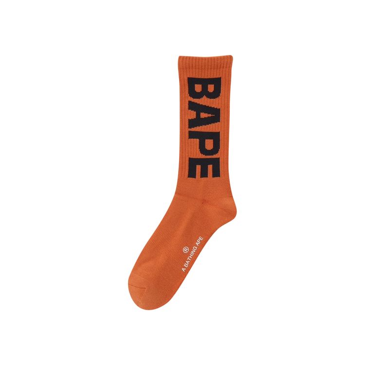 BAPE A Bathing Ape Socks Orange