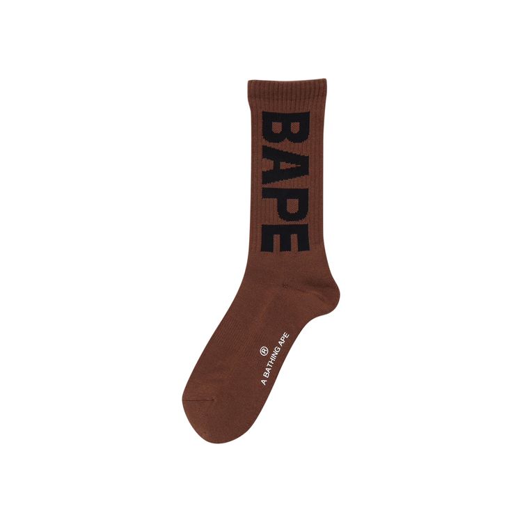 BAPE A Bathing Ape Socks Brown