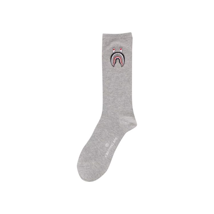 BAPE 1st Shark Socks Grey