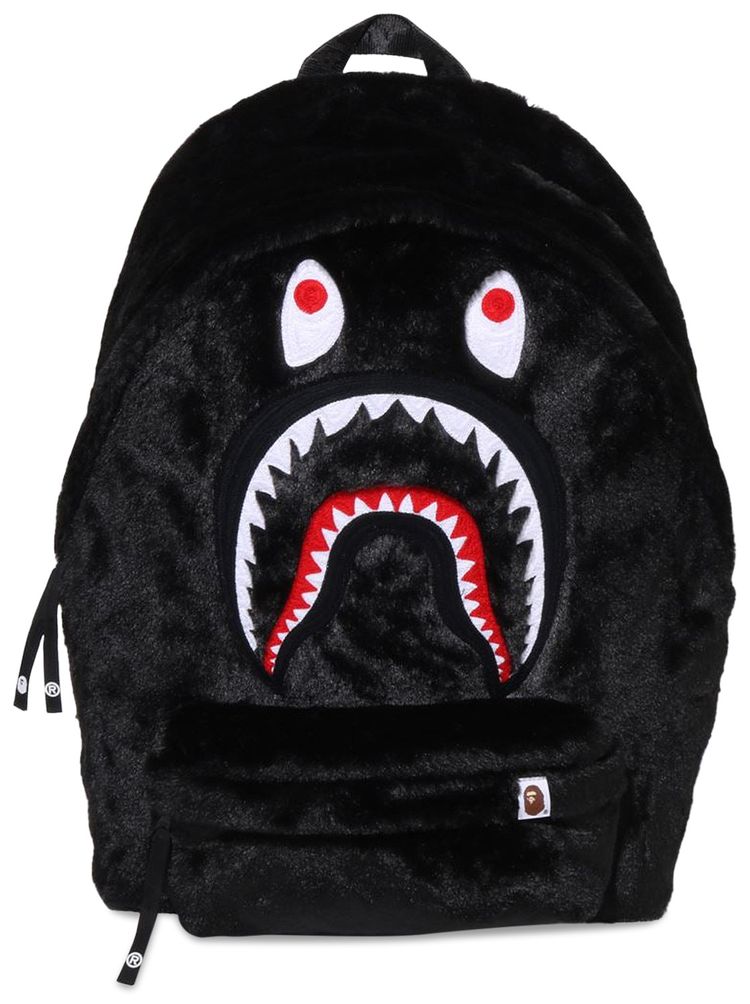 BAPE Shark Fur Daypack Black
