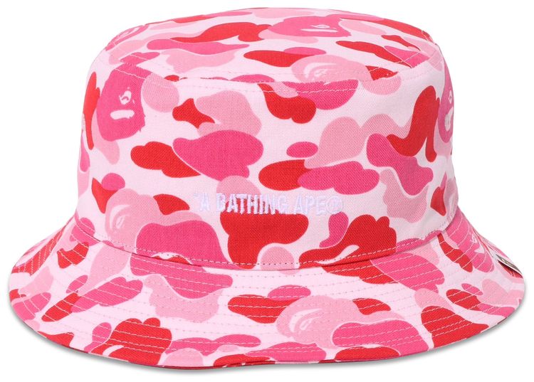 BAPE ABC Camo Logo Bucket Hat Pink