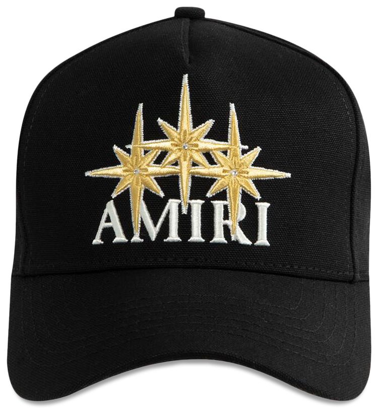 Amiri Starburst Canvas Hat Black