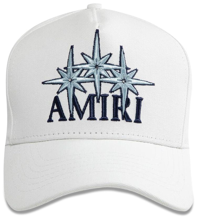 Amiri Starburst Canvas Hat Ivory