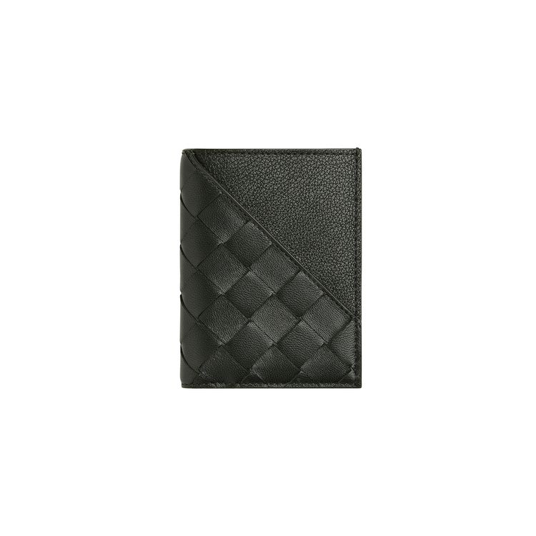 Bottega Veneta Card Holder Dark GreenSilver