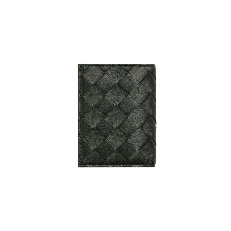 Bottega Veneta Card Holder Dark GreenSilver