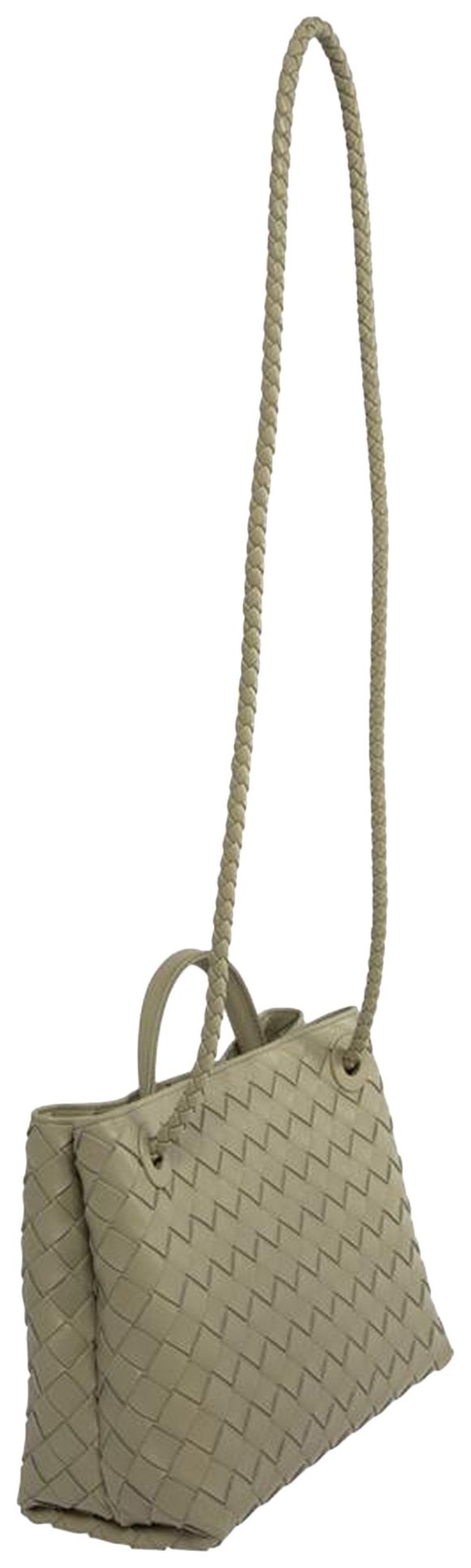 Bottega Veneta Small Andiamo Tote Bag TravertineBrass