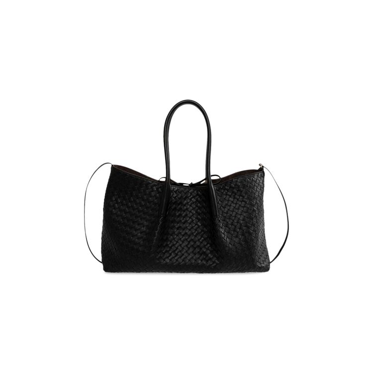 BOTTEGA VENETA 25S SMALL PINACOTECA REVERSIBLE BAG 24 IN IVORY CALFSKIN