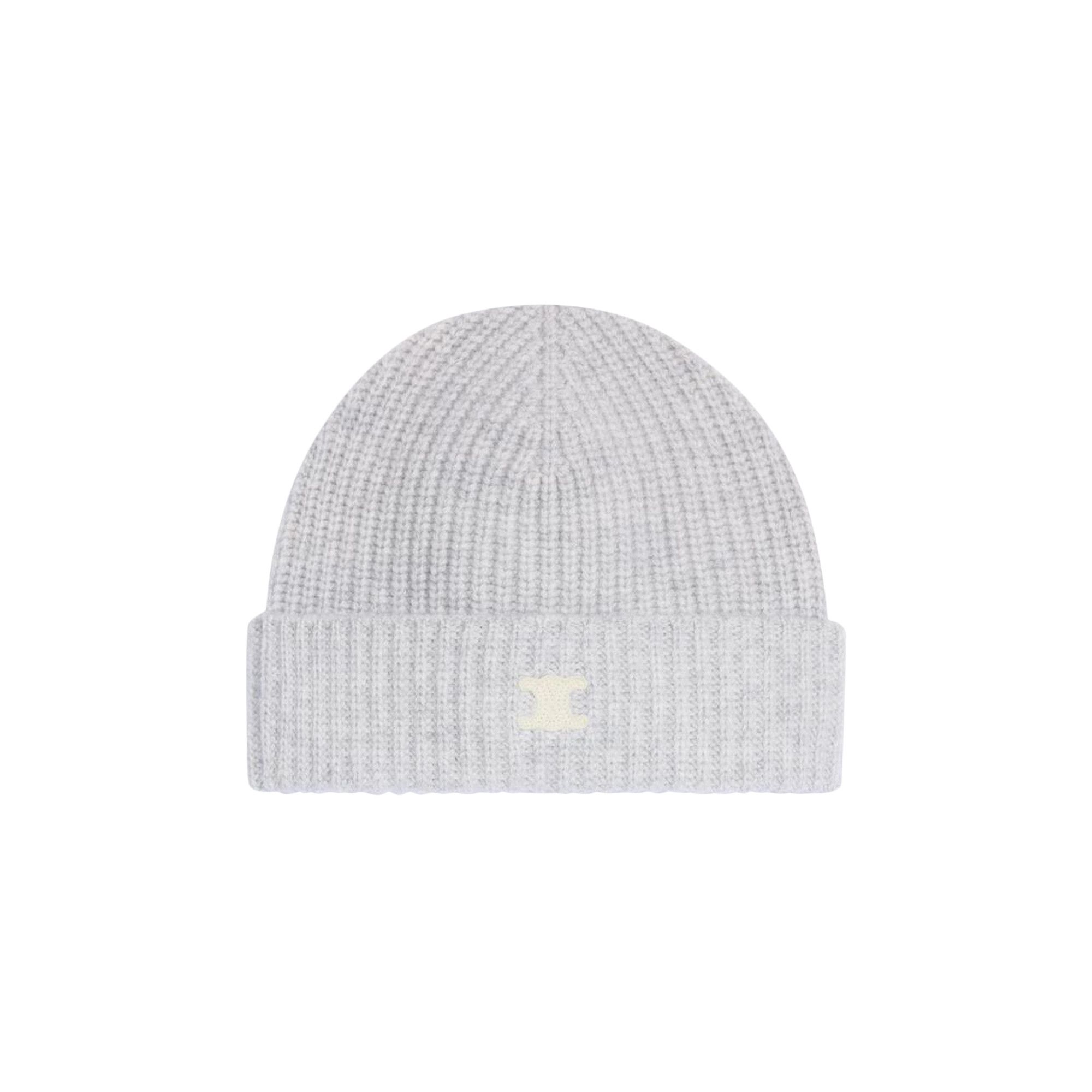 Buy CELINE Triomphe Beanie 'Light Grey' - AA07D317V 08GC | GOAT