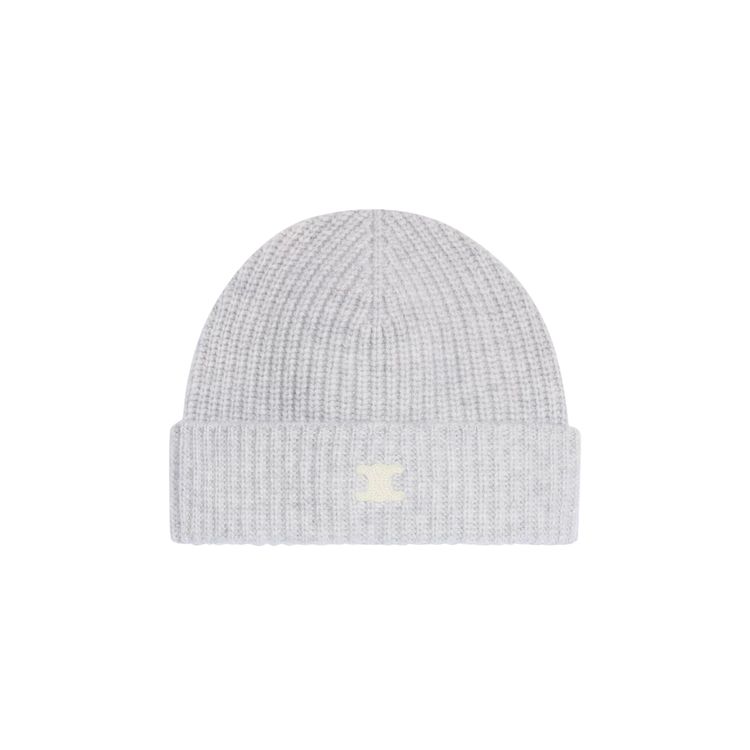 CELINE Triomphe Beanie Light Grey