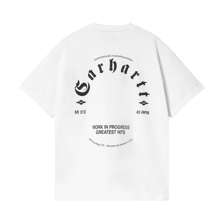 Carhartt WIP Short Sleeve Greatest Hits T Shirt WhiteBlack