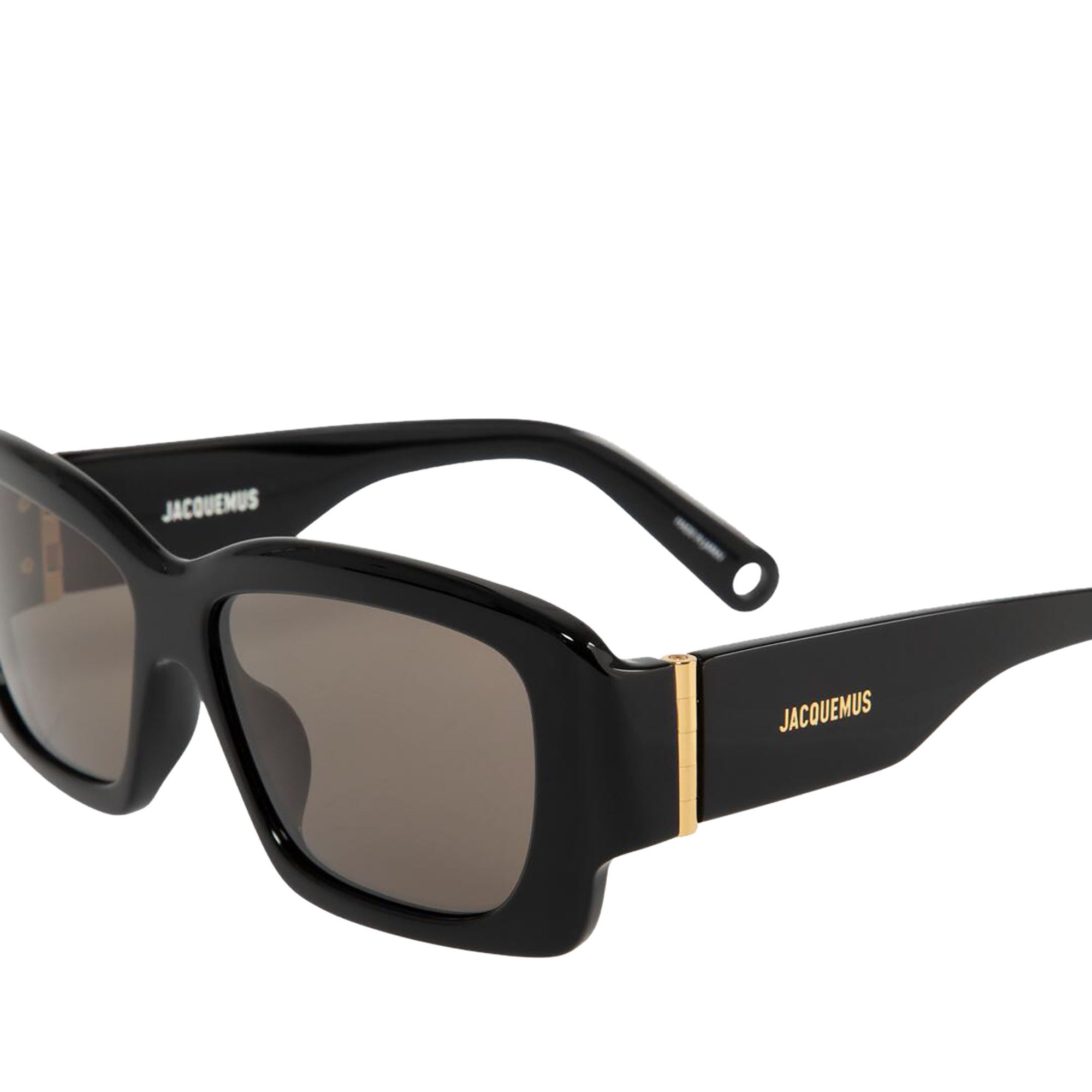 サングラス JACQUEMUS SUN GLASS (JAC60C1SUN 000) Black rectangular-frame sunglasses Jacquemus - unisex