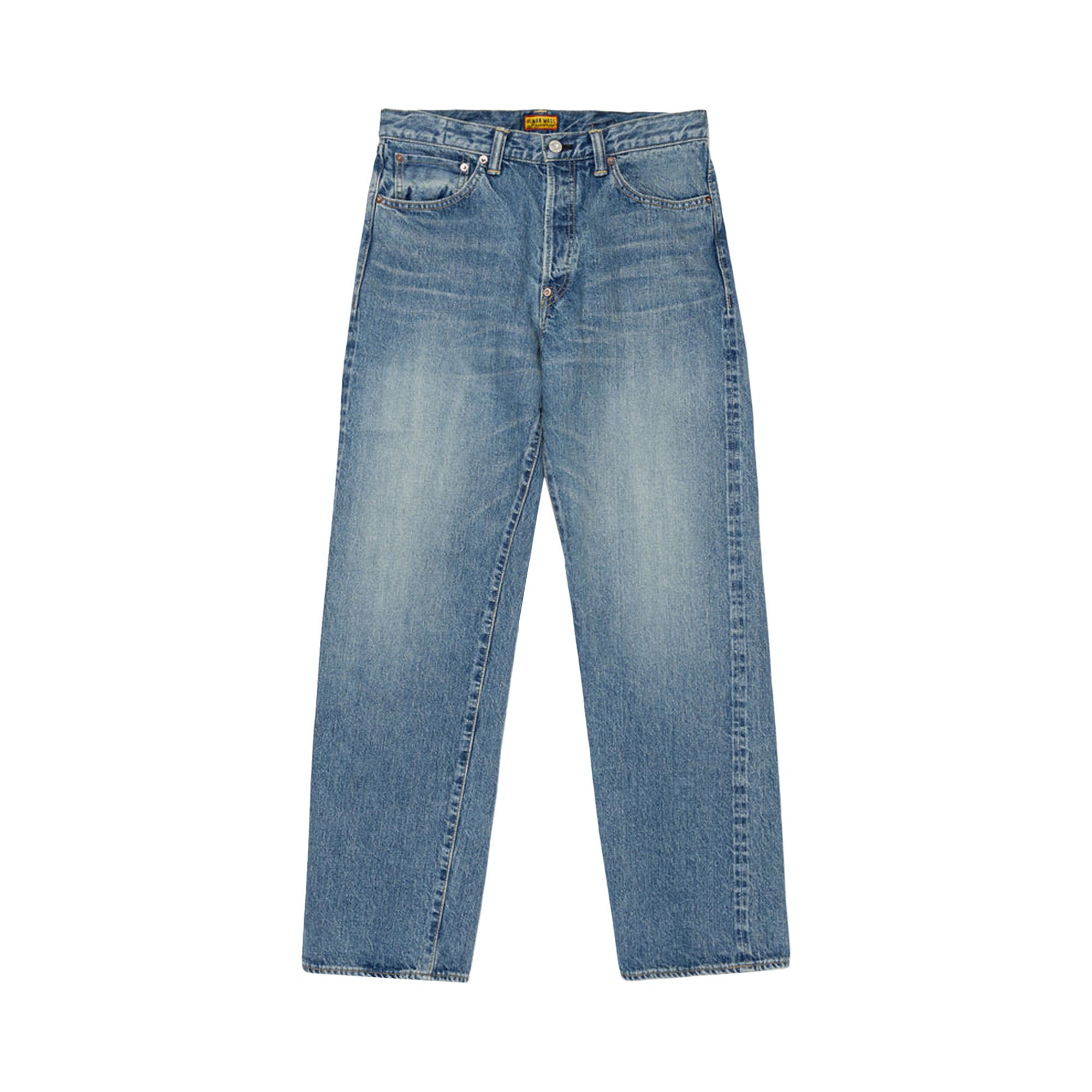 Buy Human Made Straight Denim Pants 'Indigo' - HM29PT003 INDI | GOAT