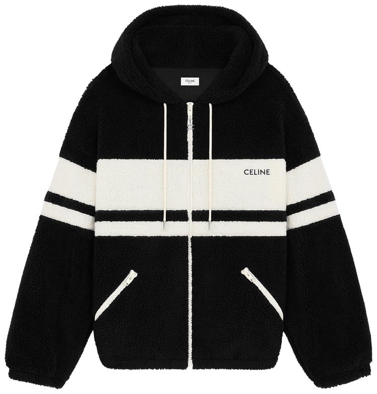 CELINE Hooded Jacket BlackWhite