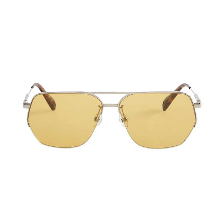 Jacquemus Aviator Sunglasses SilverBrown