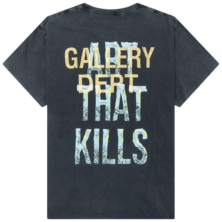 Gallery Dept Broken Art That Kills Tee Vintage Black