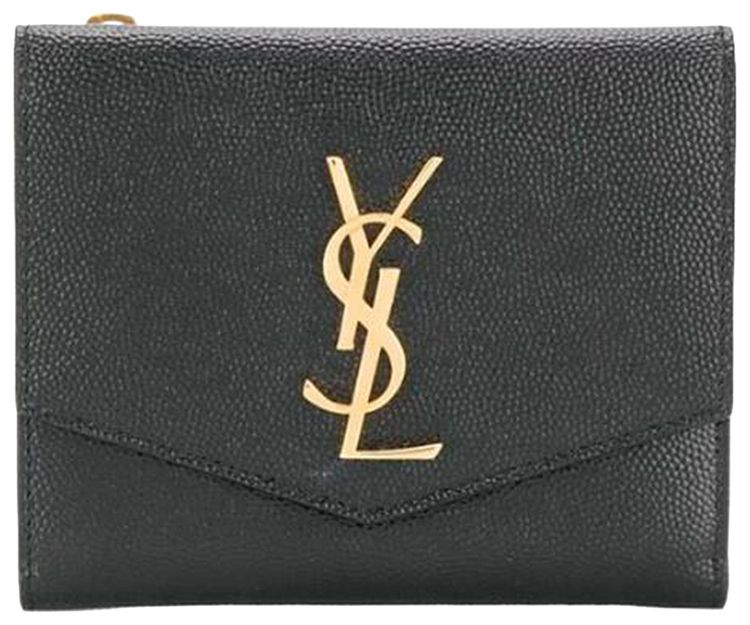 Saint Laurent Compact Uptown Wallet Black