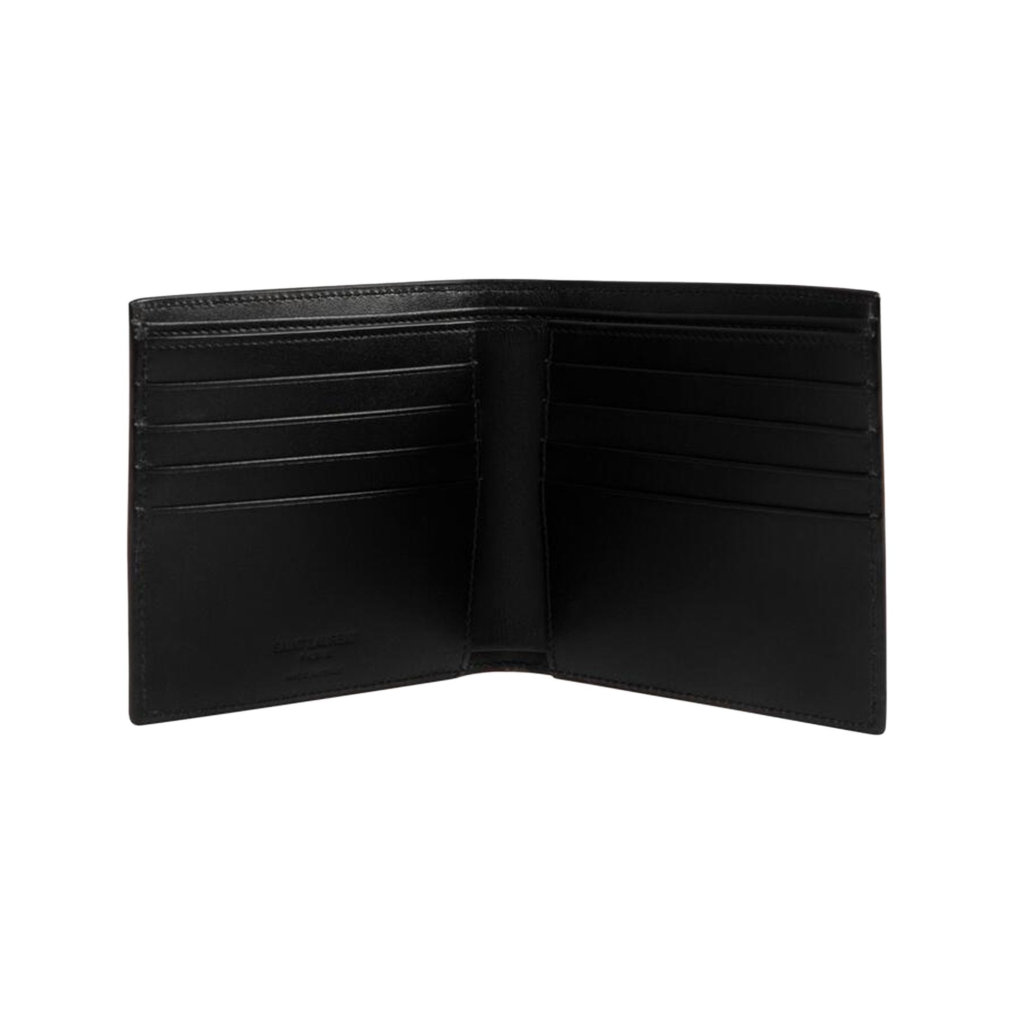 ★Saint Laurent★ Signature Logo East West Wallet Black 3963 Saint Laurent Black smooth leather East/West wallet | TheDoubleF