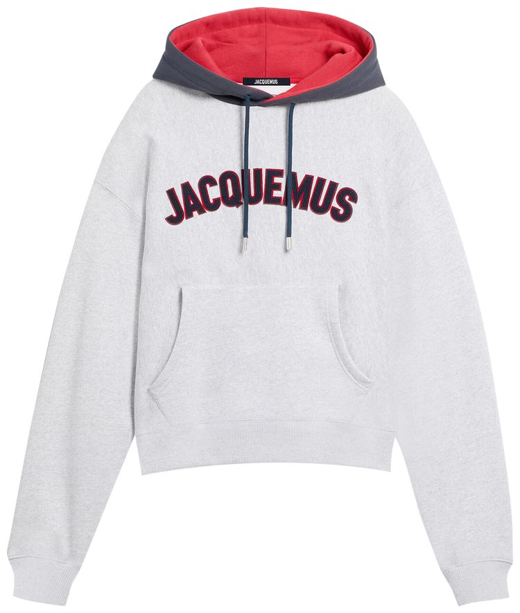 Jacquemus Le Hoodie Baseball Grey