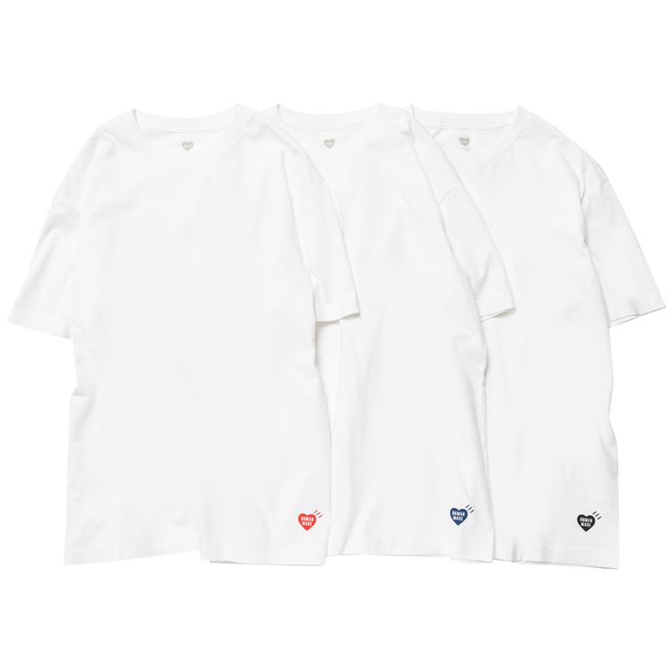 Human Made T Shirt Set 3 Pack White