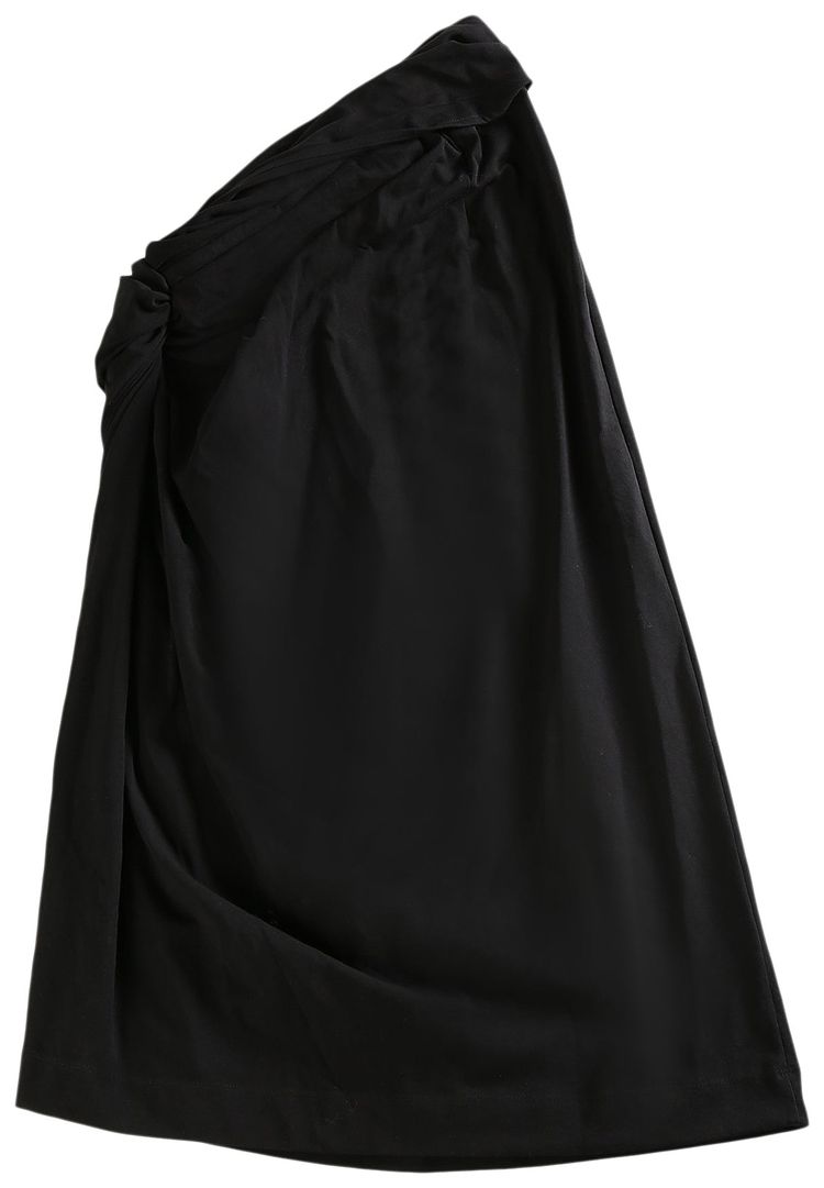 Dries Van Noten Knotted Jersey Skirt Black