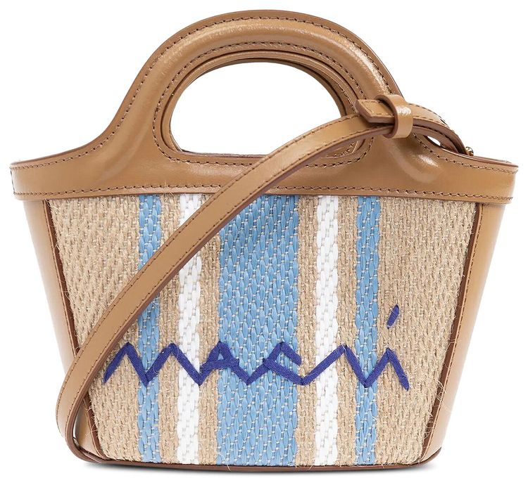 Marni Tropicalia Micro Bag CigarOpalLily White