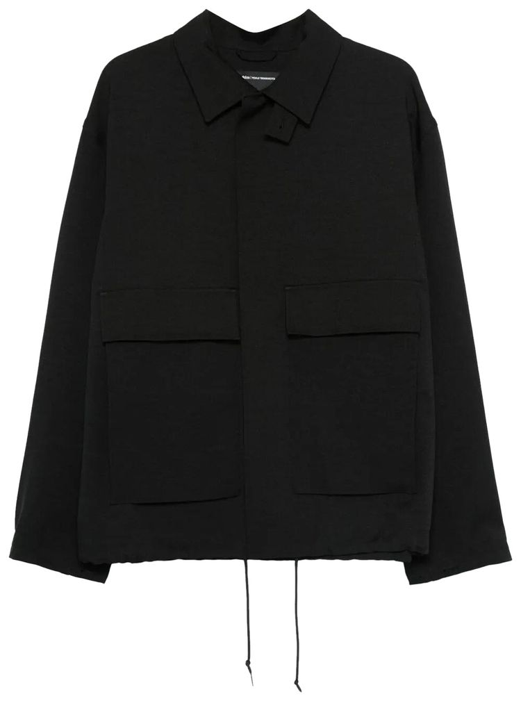 Y 3 Sport Uniform Patch Coach Jacket Black