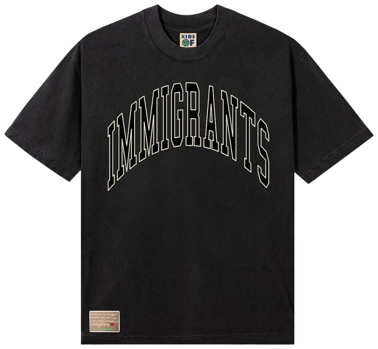 Kids of Immigrants Immigrants Tee Vintage Black