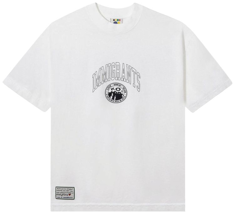 Kids of Immigrants This Is For Our Family Tee Off White