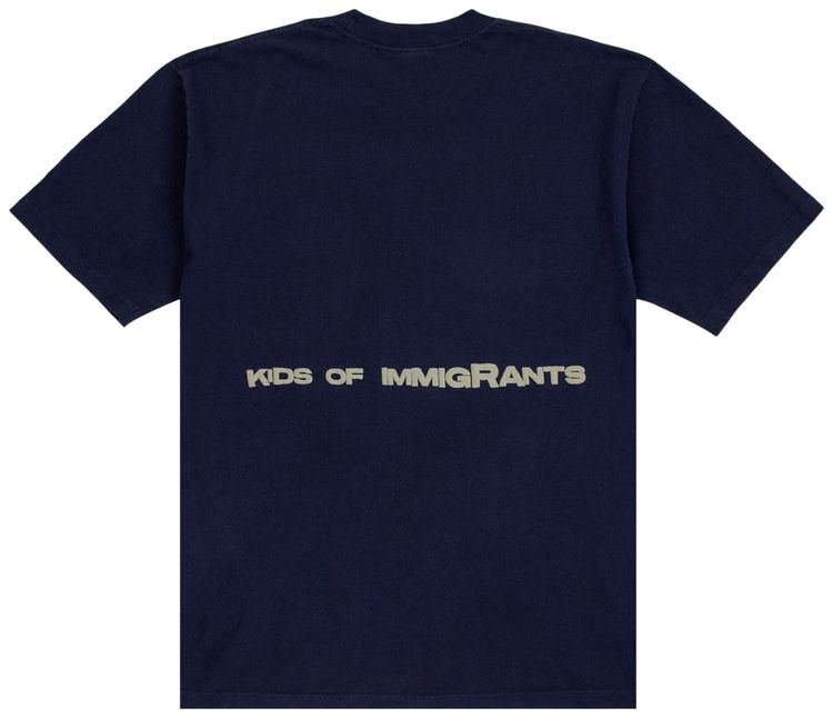Kids of Immigrants Support Your Friends Tee Navy
