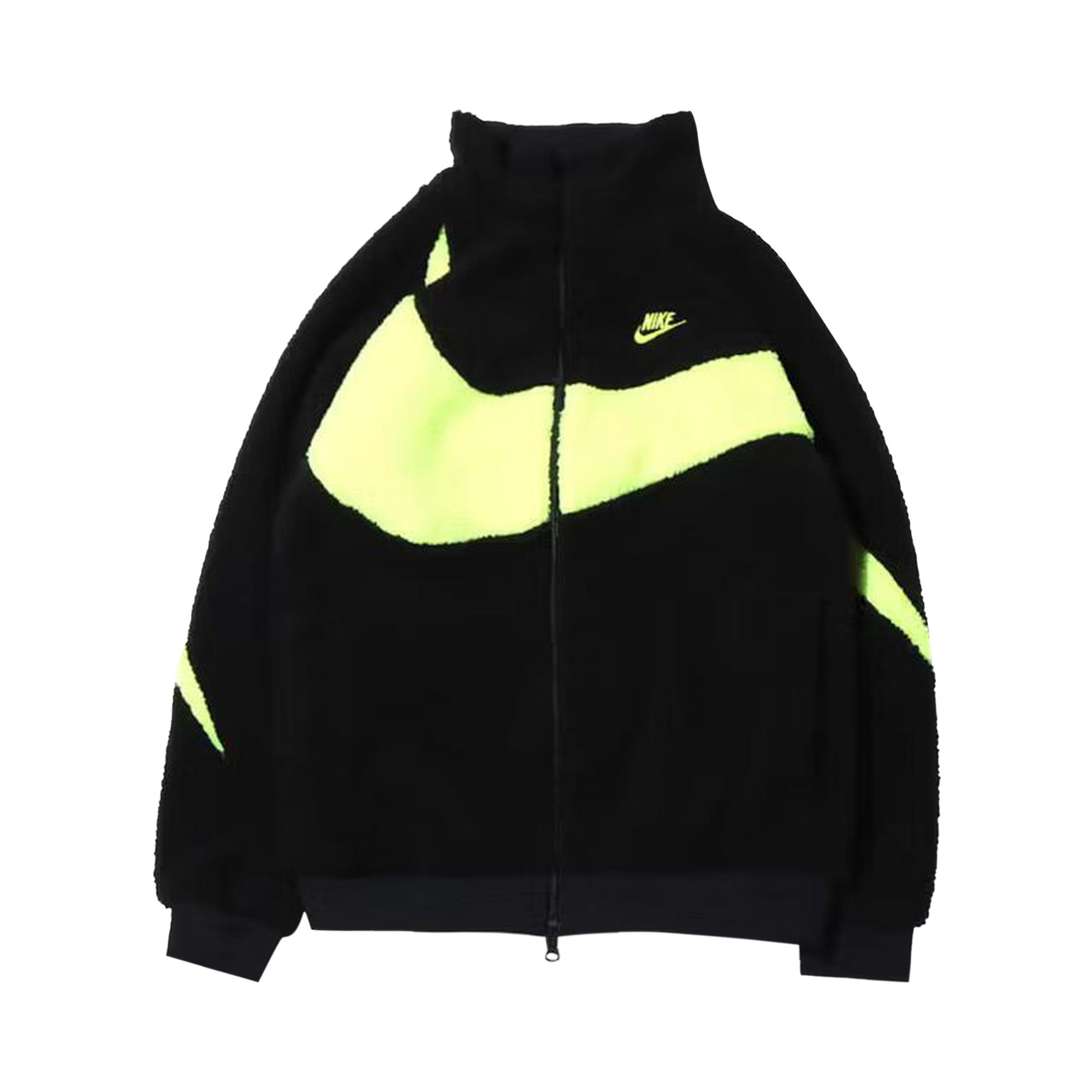 NIKEジャケットBLK BQ6546-017/リバーシブル Buy Nike Big Swoosh Reversible Boa Jacket (Asia Sizing