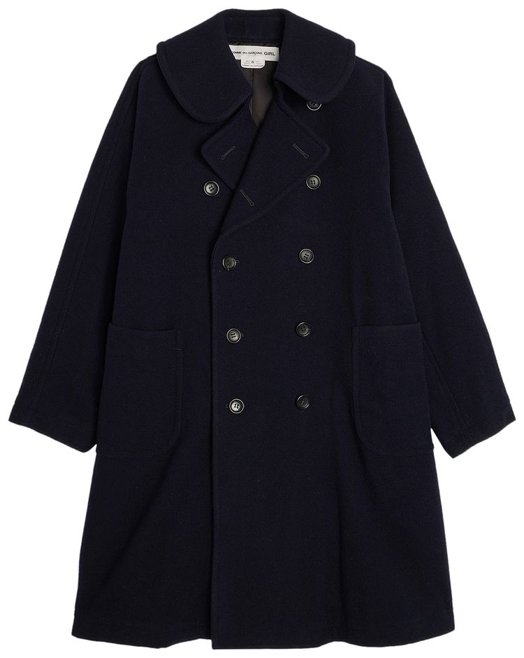 Comme des Garcons Girl Moss Coat Navy