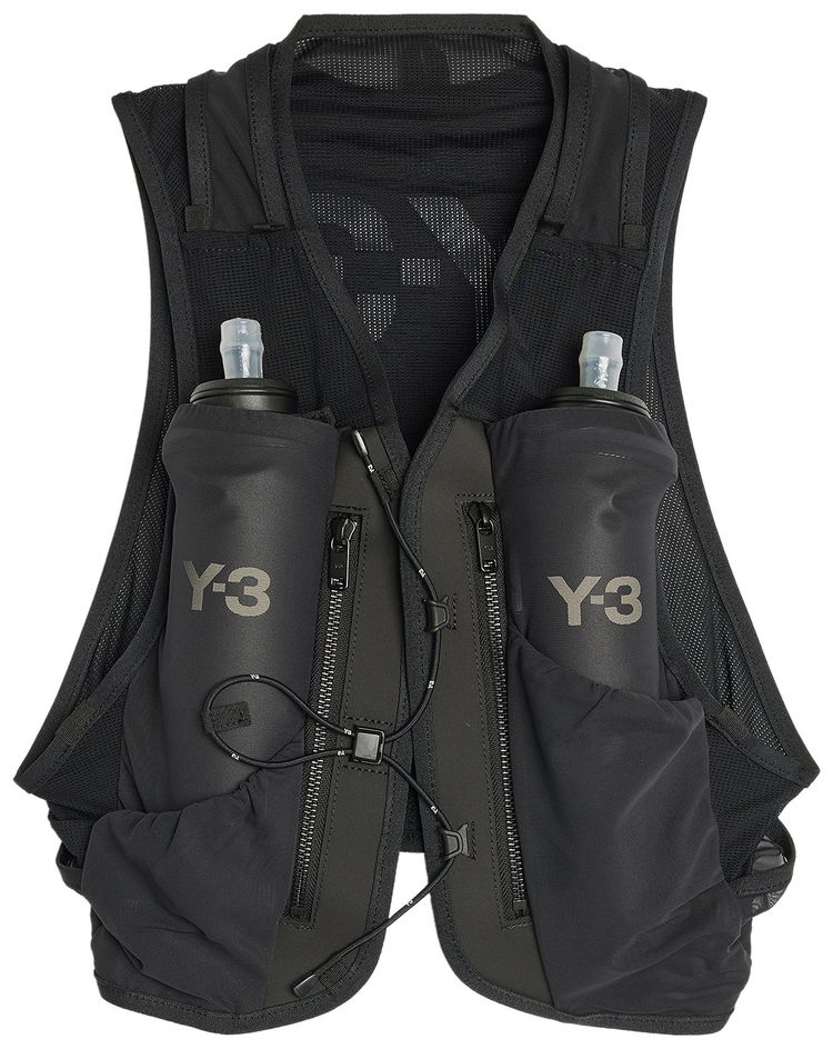 Y 3 Run Vest Black