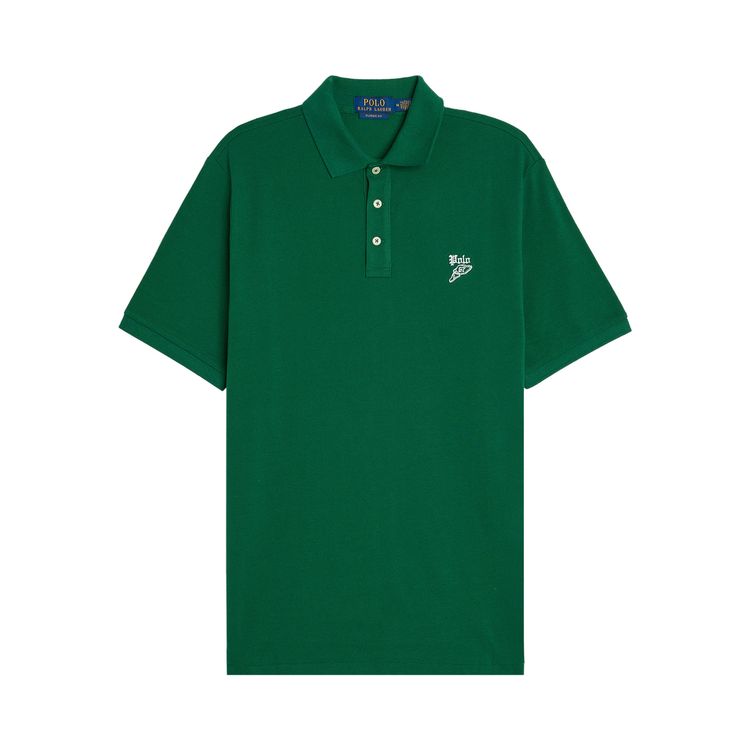 Polo Ralph Lauren 3 Button Placket Basic Mesh Knit Collar Polo Antique Green