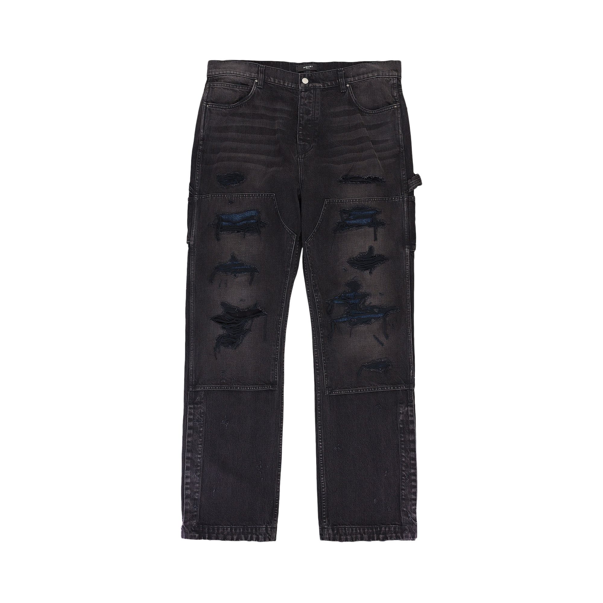 Buy Amiri Denim Carpenter Jeans 'Aged Black' - SS22MDF008 AGED | GOAT
